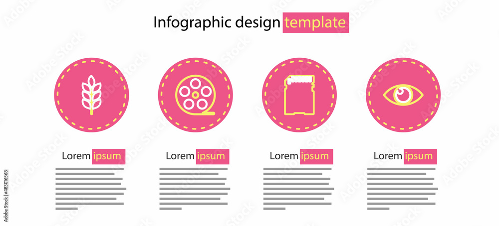 Fototapeta premium Set line SD card, UV protection, Smartphone with and Lightning bolt icon. Vector