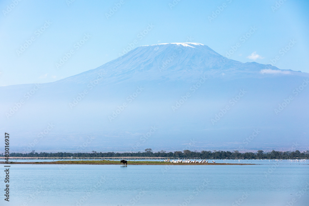 Stunning scenery of Kilimanjaro, Amboseli National Park, Kenya