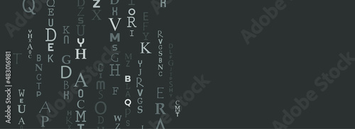 abstract background with alphabet	