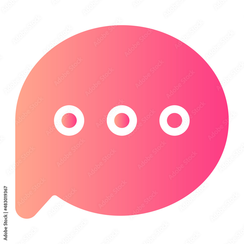 chat gradient icon chat gradient icon