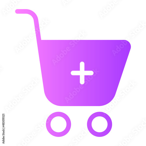 add to cart gradient icon