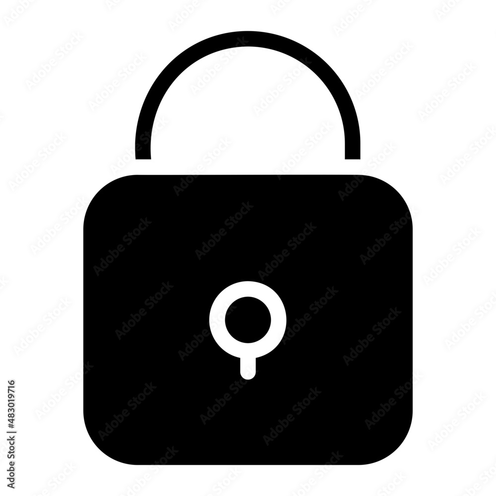 lock glyph icon lock glyph icon