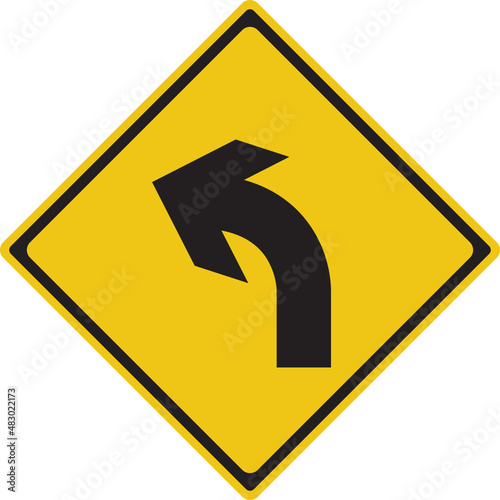 Free Download left curve ahead - GFXLoad