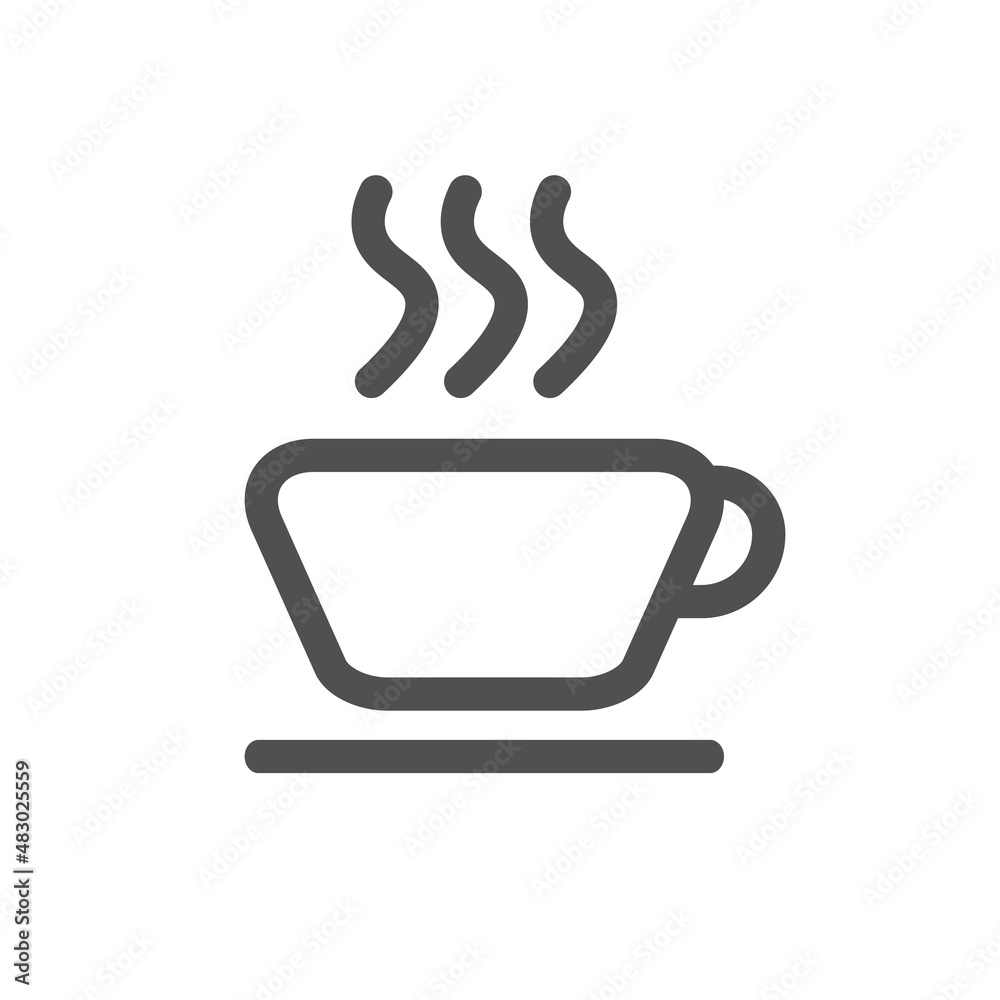 A simple cafe icon. Coffee cup. Vector. A simple cafe icon. Coffee cup. Vector.