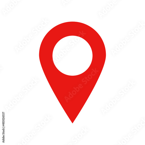 A simple red map pin icon. Free Download A simple red map pin icon. - GFXLoad