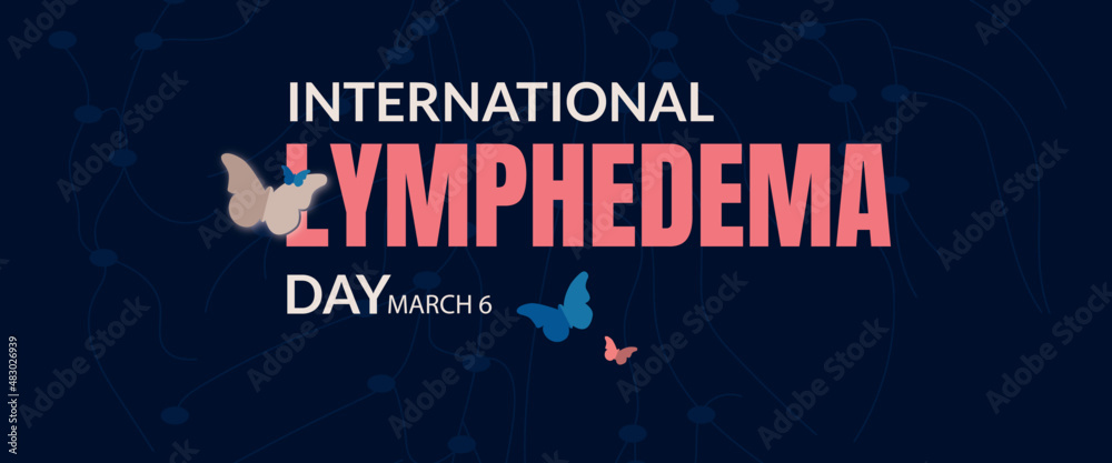 Fototapeta premium Lymphedema awareness day,March 6.