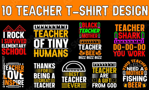 teacher t-shirt design