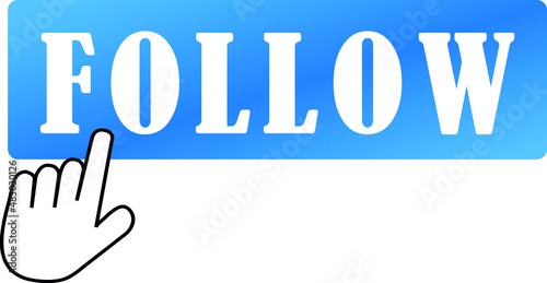 Follow us vector illustration.follow us icon ,clip art or image