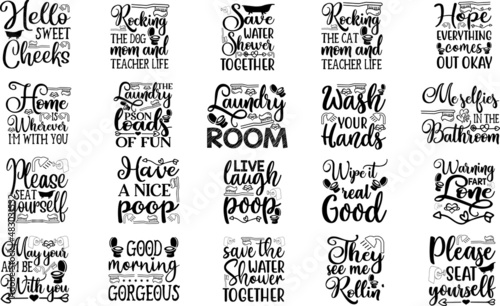 bathroom svg bundle