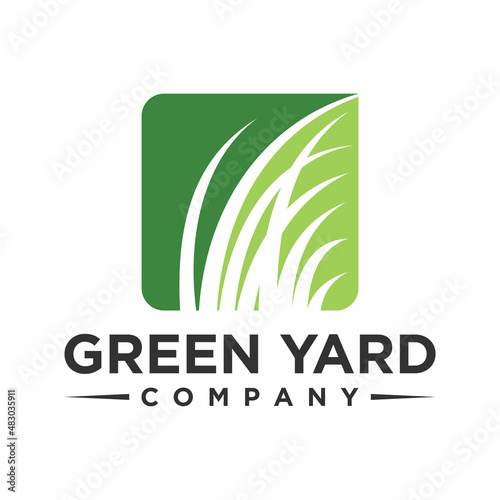 Lawn Care Logo. Lawn Services Logo Vector Template