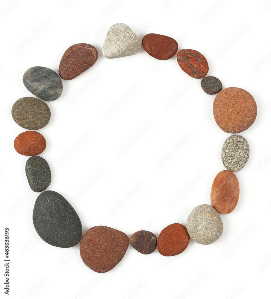 pebbles isolated on white background pebbles isolated on white background
