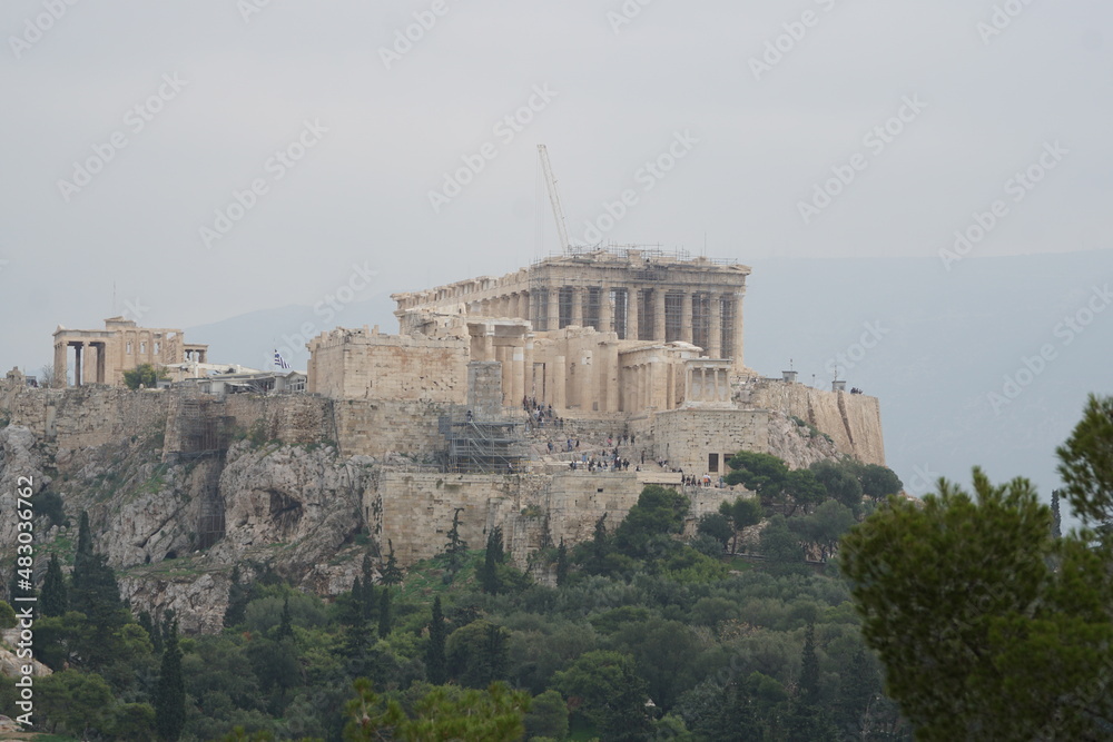 Obraz premium Parthenon auf der Akropolis, Athen
