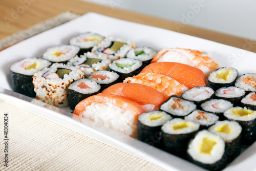 Mixed Sushi Plate with Appetizers