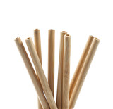 bamboo straws isoalted on white background