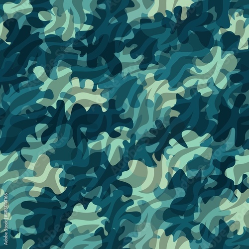 Camouflage seamless pattern background masking camo repeat print