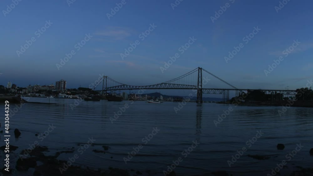 Time lapse in sunrise at Florianopolis island Time lapse in sunrise at Florianopolis island
