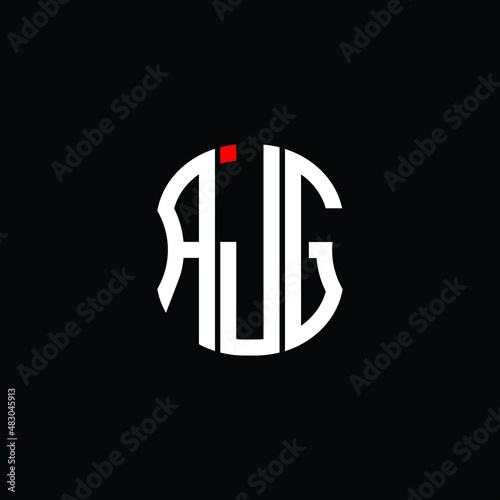 AJG letter logo creative design. AJG unique design photo