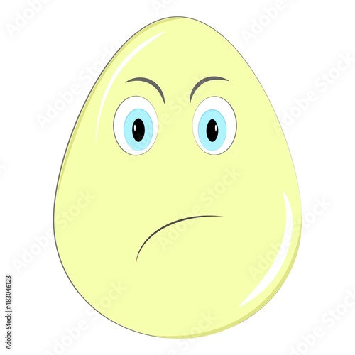 Easter eggs. Emotions on Easter eggs. Holiday. Easter decorations
