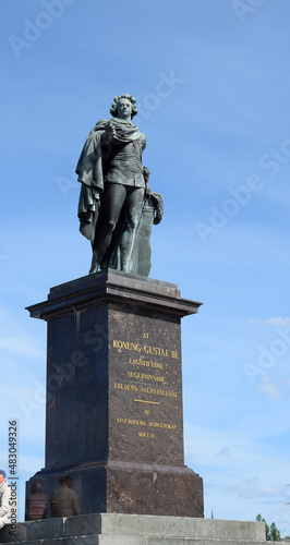 Statue Gustavs III. in Stockholm photo
