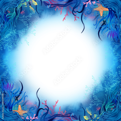 Elegant underwater patterned frame
