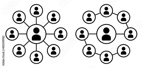 picto réseau organigramme NEW bn