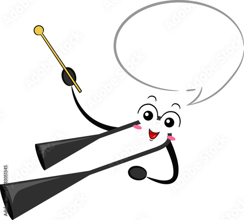 Mascot Agogo Bell Speech Bu...