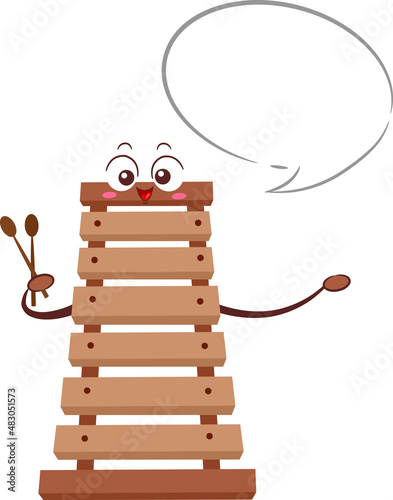 Mascot Wooden Xylophone Spe...