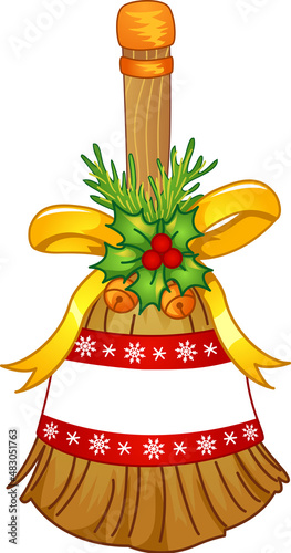 Norway Christmas Broom Labe...