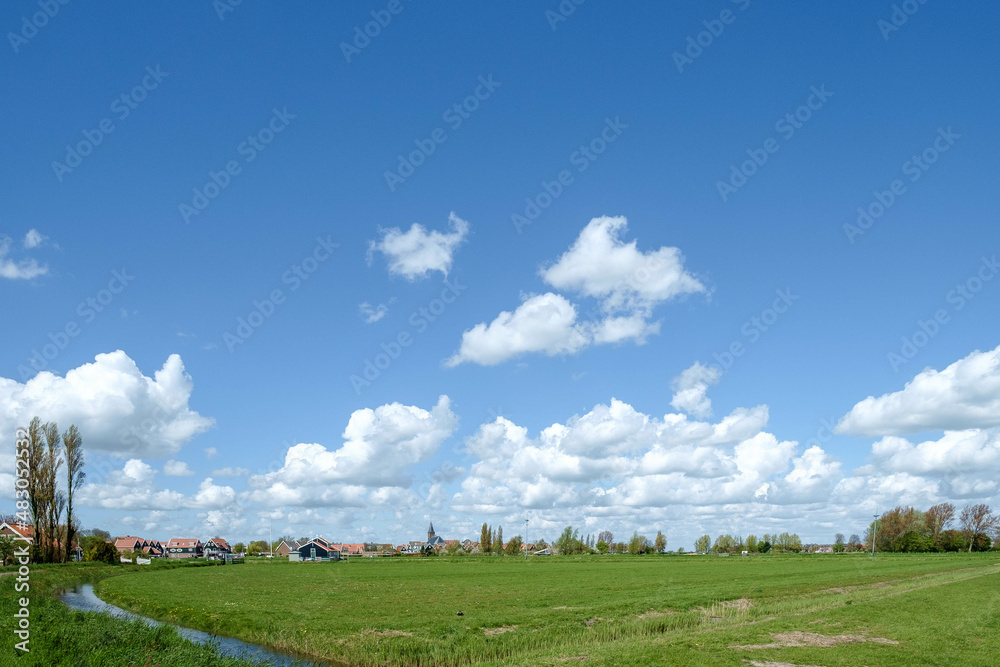 Former island Marken, Noord-Holland province, The Netherlands 