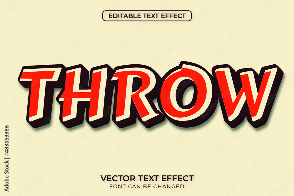 Throw Text Effect