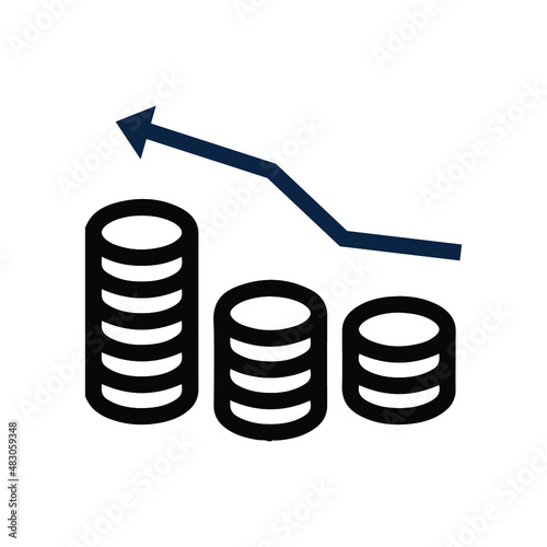 Business money or recession icon