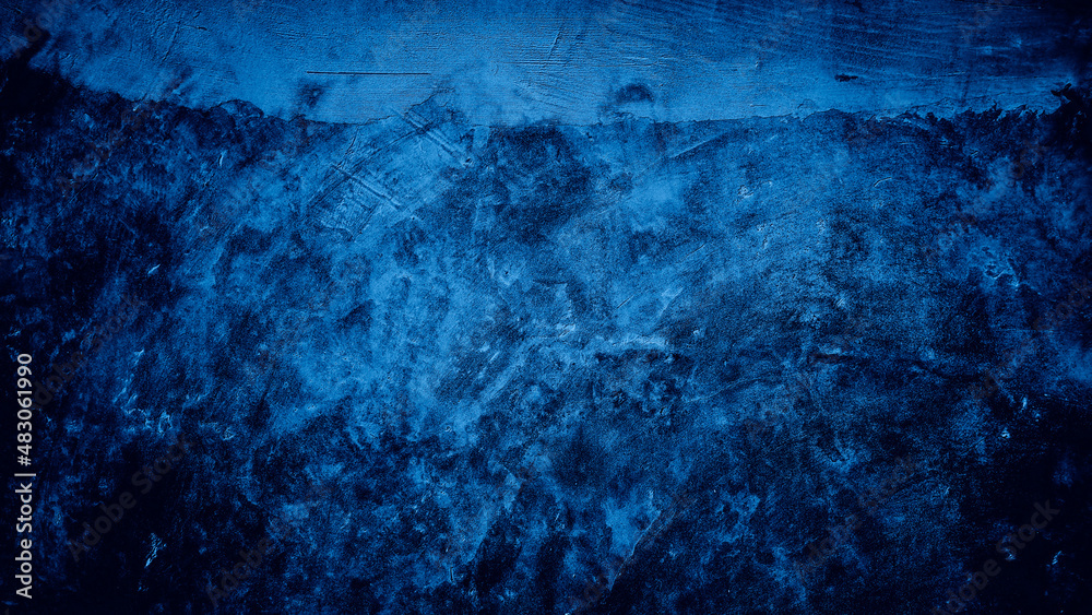 abstract dark blue texture cement concrete wall background