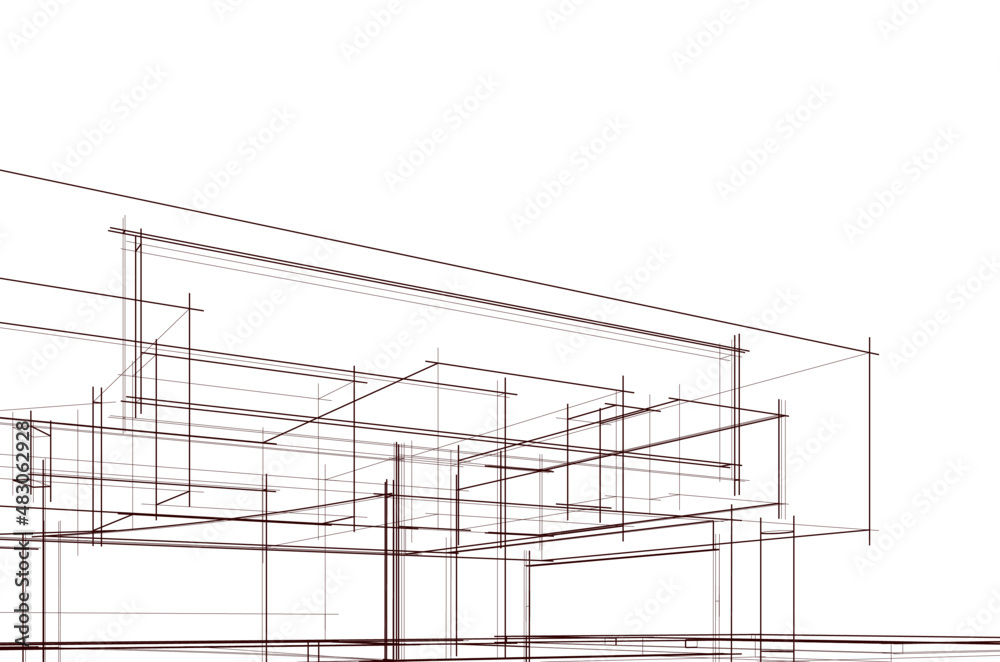 sketch of a house sketch of a house