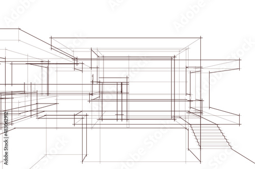 sketch of a house