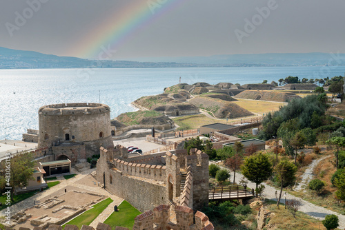 Kilitbahir Castle (Kalesi) and Namazgah locality castle (Turkish Tabya) were built by Fatih Sultan Mehmet in 1452 during the siege of Istanbul. Gallipoli – TURKEY photo