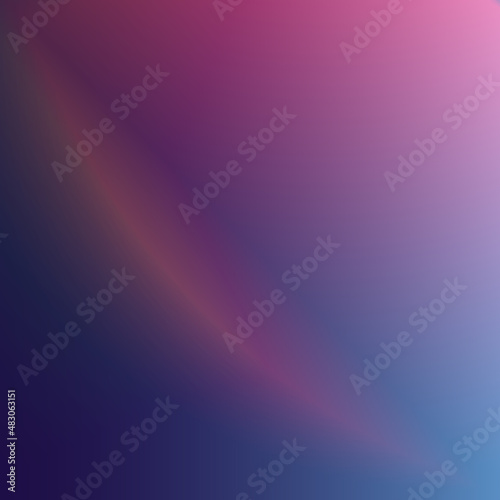 Blue-red gradient on abstract shapes for design.3d.