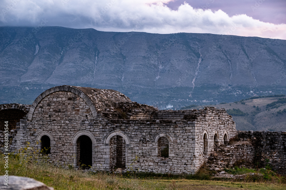 Berat old town, castle, Albania