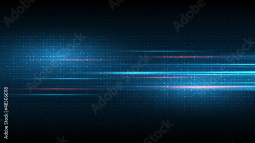 Technology background circuit board Hi-tech communication concept innovation abstract background vector illustration