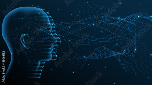 Artificial intelligence, AI Technology background Hi-tech innovation abstract background vector illustration