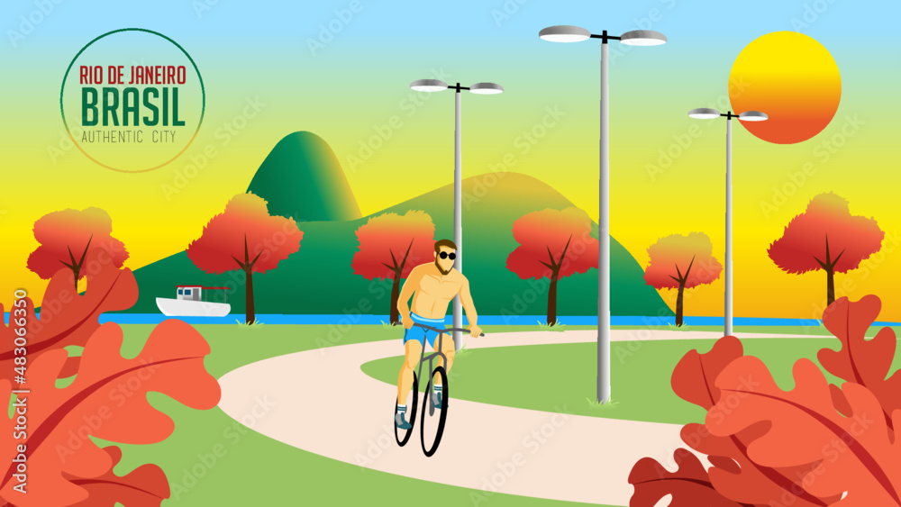 Coleção Rio de Janeiro - Pão de Açúcar - desenho vetorial