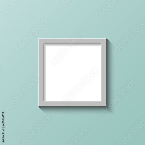 White realistic square fram...