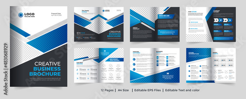 Corporate business brochure template design 
