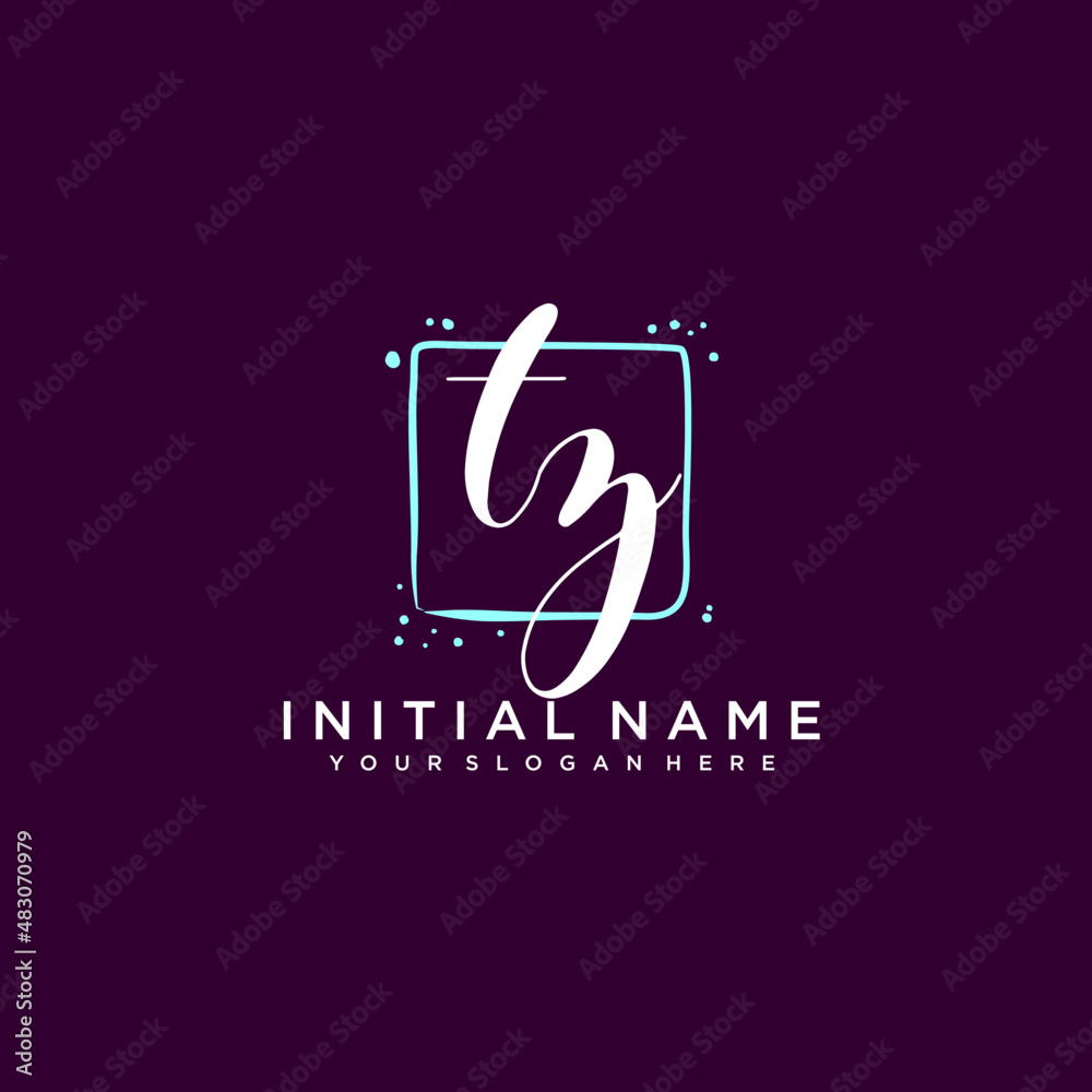 TZ monogram logo template vector TZ monogram logo template vector