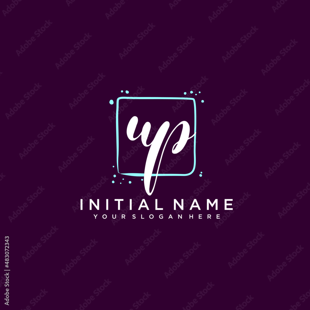 UP monogram logo template vector UP monogram logo template vector