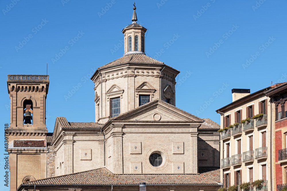 Facade Church of San Lorenzo in Pamplona