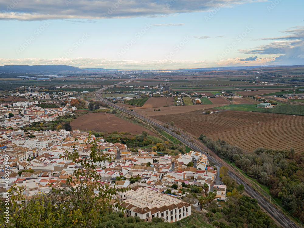 Vista de Almódovar del Río desde el Castillo / View of Almódovar del Río from the Castle. Córdoba. Andalucía