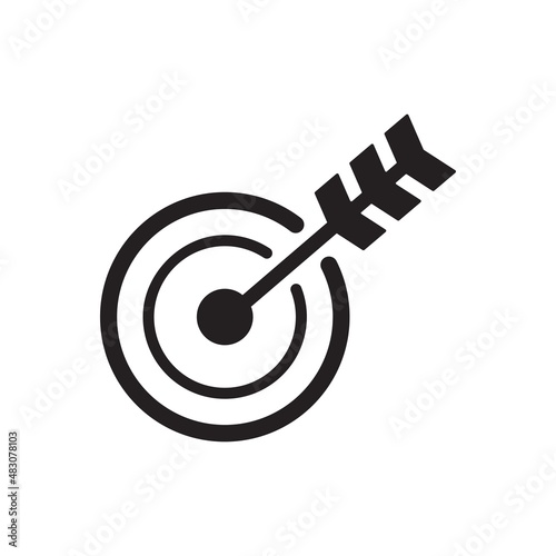 Business goal icon ( vector illustration )
