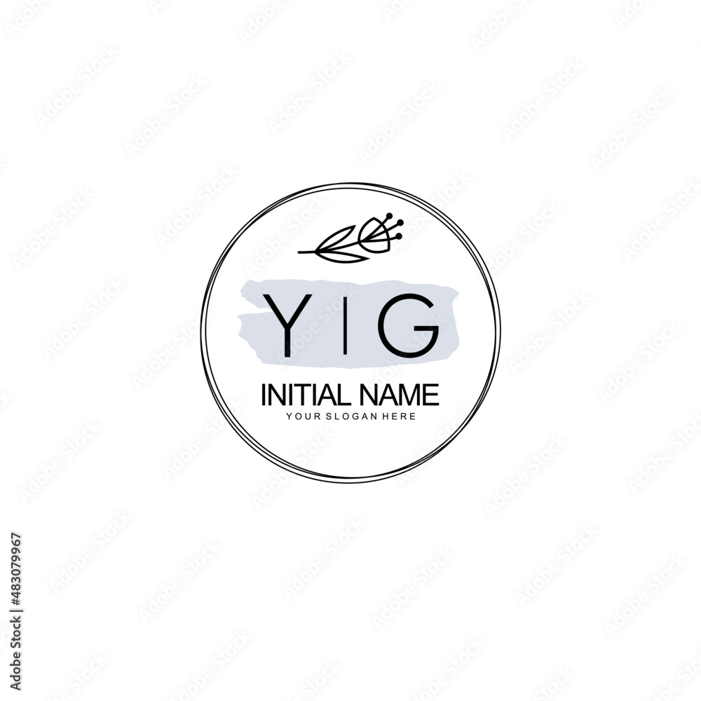 YG Hand drawn wedding monogram logo YG Hand drawn wedding monogram logo