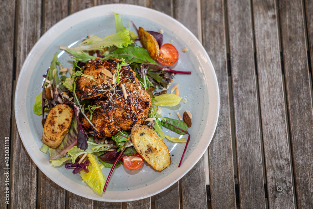 grilled chicken with vegetables grilled chicken with vegetables