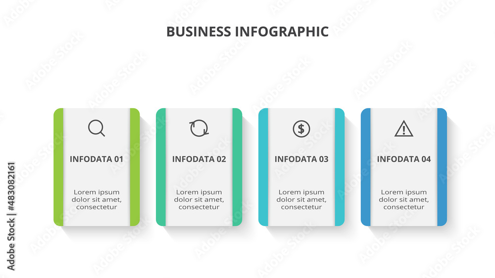 Creative concept for infographic with 4 steps, options, parts or processes. Business data visualization. Creative concept for infographic with 4 steps, options, parts or processes. Business data visualization.